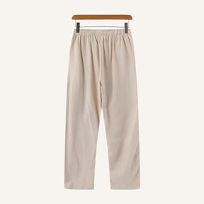 Calca Masculina de Linho Old Money Milford bege