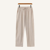 Calca Masculina de Linho Old Money Milford bege