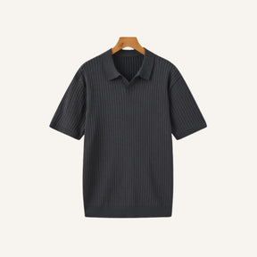 Camisa Polo Canelada Premium Sollome cinza