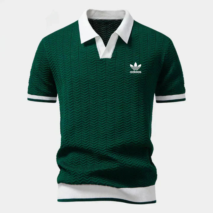 Retro Knit Polo Shirt