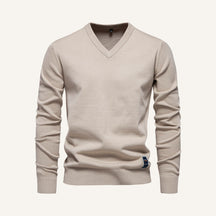 Sueter Masculino Gola V Pesson Lior Bege