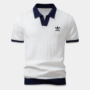 Retro Knit Polo Shirt